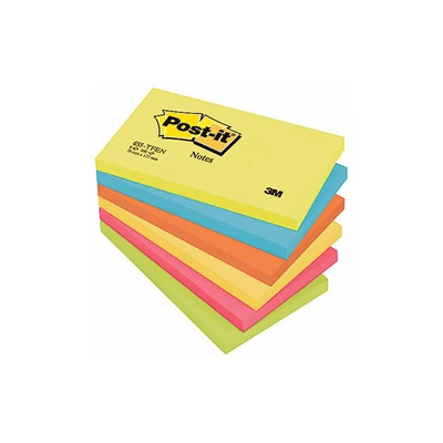 Post-it Energetic Rainbow 76x127mm 6st/fp