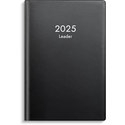 Kalender 2025 Leader Svart plast