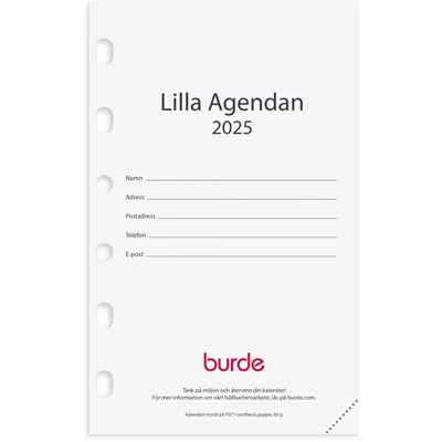 Kalender 2025 Compact kalendersats Lilla Agendan